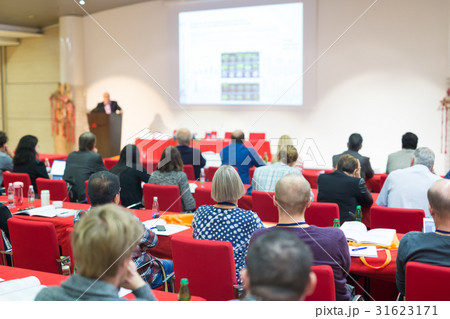 Audience in lecture hall on scientific conference. Audience in lecture hall on scientific conference. 31623171