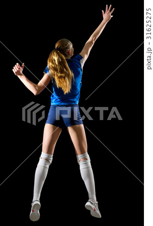 Volleyball player (ver without ball and net) Volleyball player (ver without ball and net) 31625275