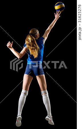 Volleyball player (ver with ball) 31625276