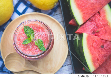 watermelon smoothie refresher tasty of summer 31626391