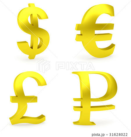 Curved golden money symbols Curved golden money symbols 31628022