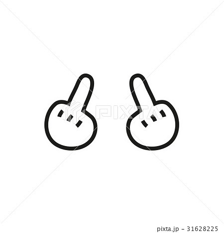 hand showing middle finger up or fuck you 31628225