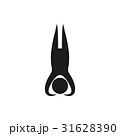Vector yoga pose in simple monochrome style 31628390
