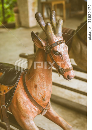 vintage wood rocking deer vintage wood rocking deer 31629479