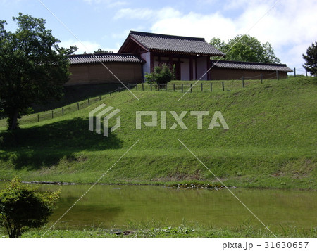 秋田城址(復元された出羽柵) 秋田城址(復元された出羽柵) 31630657