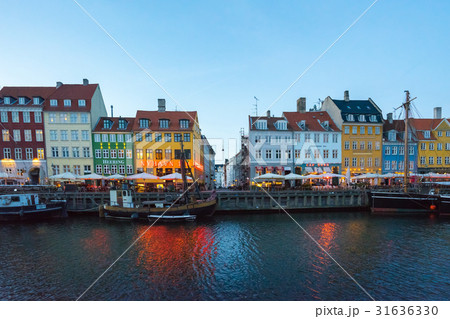 View of Nyhavn in Copenhagen city, Denmark 31636330