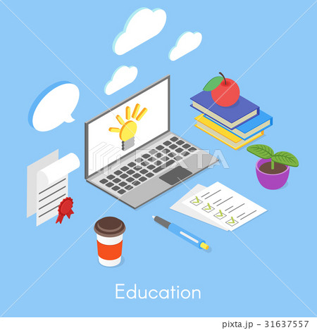 Vector isometric concept for education 31637557