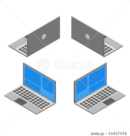 Iillustration of isometric laptop 31637559