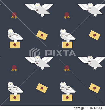 Vector seamless pattern with owls Vector seamless pattern with owls 31637611