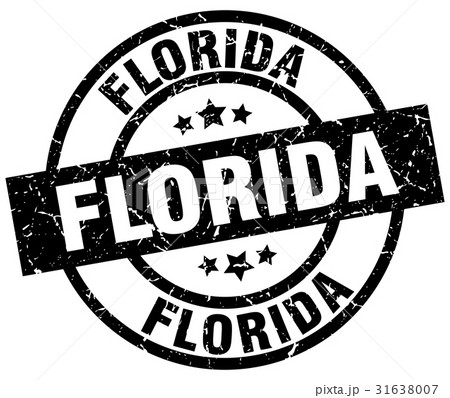 Florida black round grunge stamp 31638007