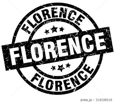 Florence black round grunge stamp Florence black round grunge stamp 31638010
