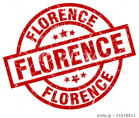 Florence red round grunge stamp Florence red round grunge stamp 31638012