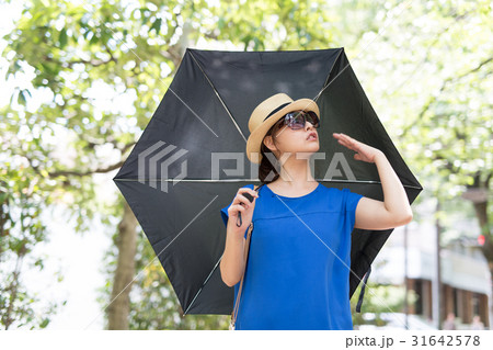 夏 女性 日傘 紫外線 UV 31642578