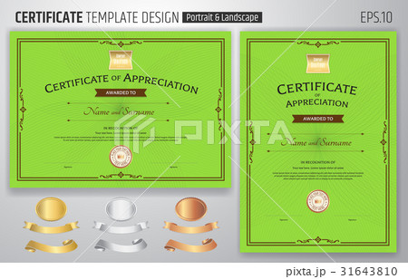 Set of certificate of appreciation template Set of certificate of appreciation template 31643810