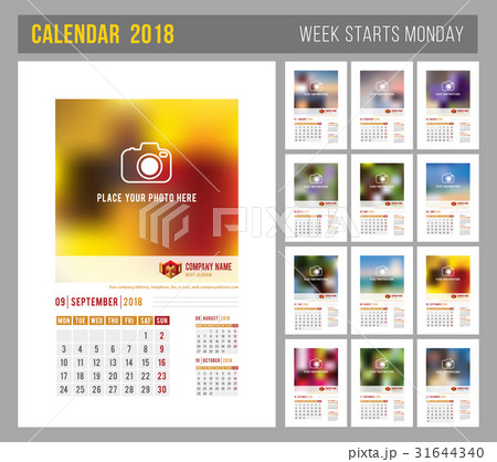 Calendar Template 2018 31644340
