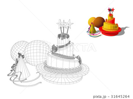 birthday abstract illustration 31645264