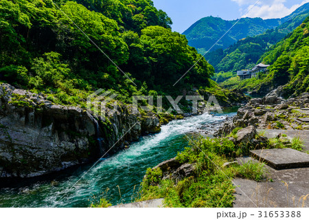渓流と風景 日本 アジア 31653388