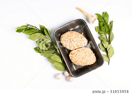 Raw food, chicken cutlet ready for prepare Raw food, chicken cutlet ready for prepare 31653958