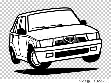 ネオヒストリックイタリアンセダン ぬり絵風 ネオヒストリックイタリアンセダン ぬり絵風 31654265