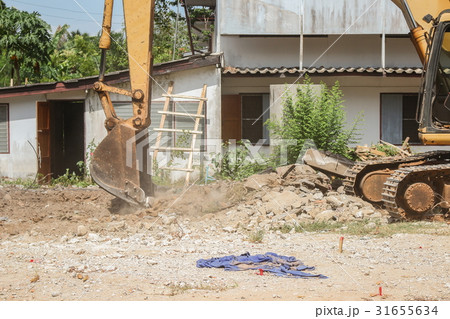 bucket Excavator in work construction 31655634