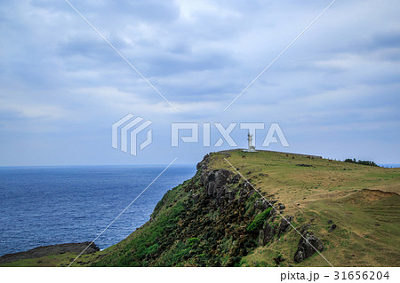 沖縄　与那国島　東崎灯台と東崎の与那国馬 31656204