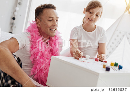 Inspiring enthusiastic girl sharing her hobby with 31656827