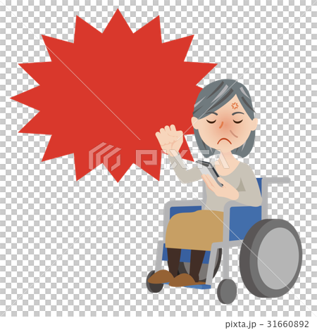 Senior female wheelchair 31660892