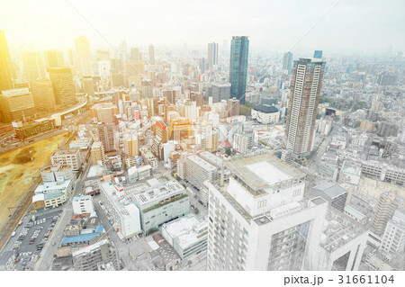 skyline of Osaka mix sketch illustration 31661104