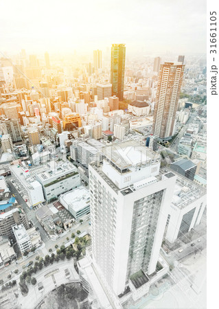 skyline of Osaka mix sketch illustration 31661105