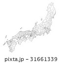 旧郡域地図（郡名あり） 31661339
