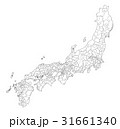 旧郡域地図（郡名なし） 31661340