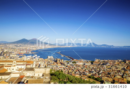 Panorama of Naples city in Italy 31661410