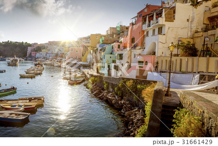 Panorama of Corricella village on Procida island 31661429