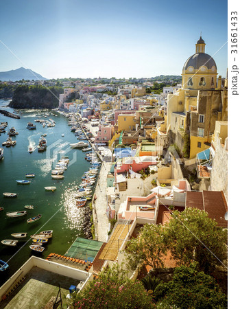 Corricella village on Procida island,  Italy 31661433