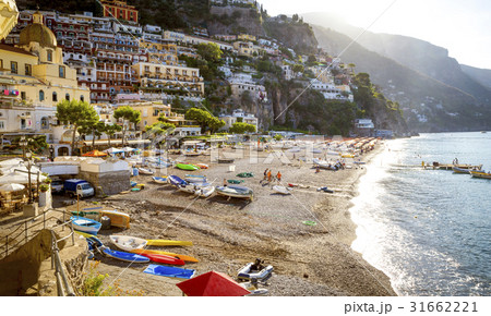 Amalfi Coast - Beach in Positano town, Italy 31662221