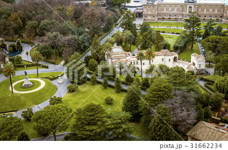 Panorama of Vatican Gardens, Rome, Italy 31662234