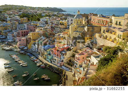 Corricella village on Procida island in Italy 31662255