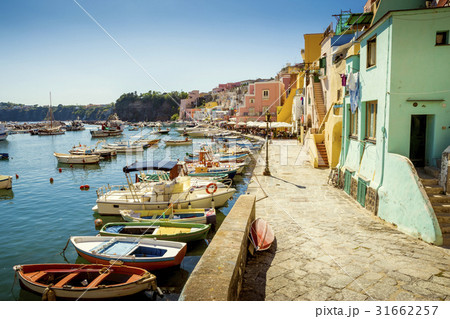 Colorful Corricella village on Procida Island 31662257