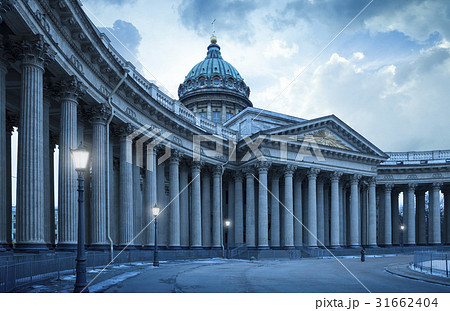 Kazan Cathedral in St.Petersburg by night, Russia Kazan Cathedral in St.Petersburg by night, Russia 31662404