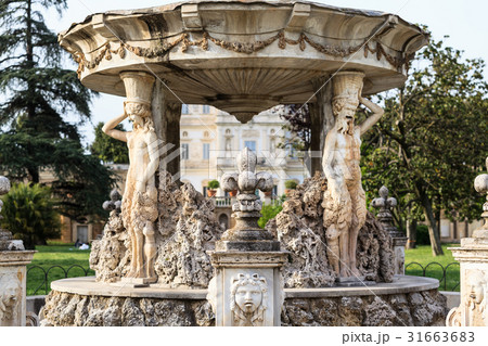 Fragment of Fontain Bernini named Cochlea in Villa 31663683