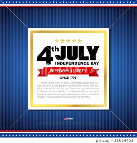 Independence day design element 31664452