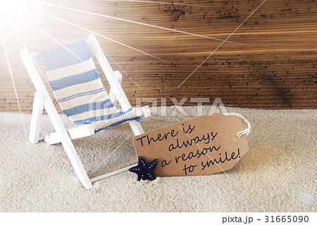 Summer Sunny Label Quote Always A Reason To Smile 31665090