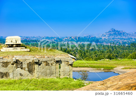 View of Hemakuta hill sunset point, Hampi, India 31665460