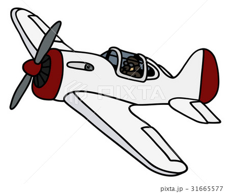 Old white airplane 31665577