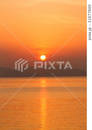 湯の児温泉の夕陽3 31677600