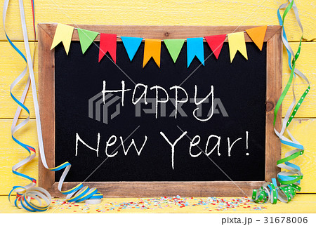 Chalkboard, Party Decoration, Text Happy New Year Chalkboard, Party Decoration, Text Happy New Year 31678006