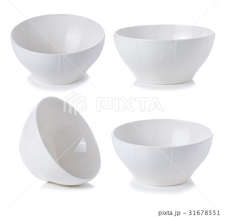 white bowl on white background 31678551