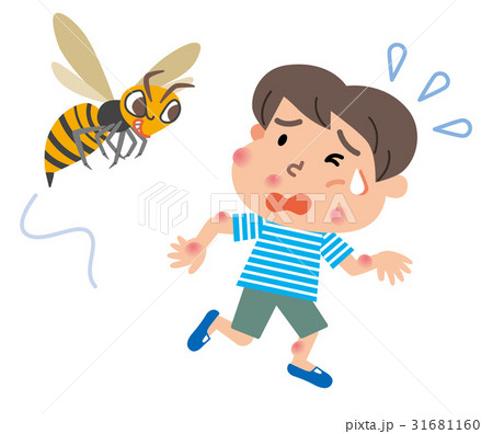スズメバチ　男の子　イラスト 31681160
