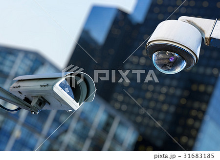 cctv security camera in a city 31683185
