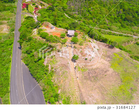 世の主神社空撮　沖永良部島 31684127